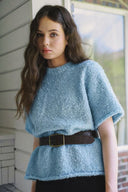 Bouclé Shearling top T0099