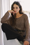 Openwork Knit Sweater T0077
