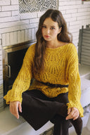 Openwork Knit Sweater T0077