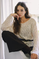 Openwork Knit Sweater T0077