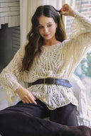 Openwork Knit Sweater T0077