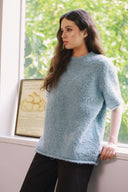Bouclé Shearling top T0099