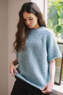 Bouclé Shearling top T0099