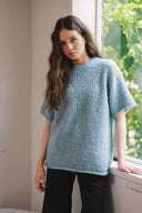 Bouclé Shearling top T0099