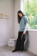 Bouclé Shearling top T0099