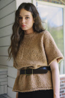 Bouclé Shearling top T0099