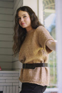 Bouclé Shearling top T0099