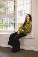 Volume Sleeve Suede Jumper J1000