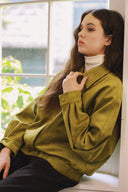Volume Sleeve Suede Jumper J1000
