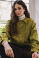 Volume Sleeve Suede Jumper J1000