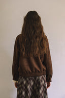 Volume Sleeve Suede Jumper J1000