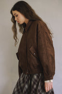 Volume Sleeve Suede Jumper J1000