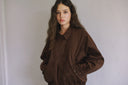 Volume Sleeve Suede Jumper J1000