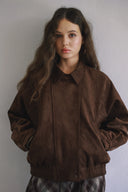 Volume Sleeve Suede Jumper J1000