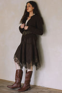 LONG SLEEVE BUTTON DOWN SWEATER