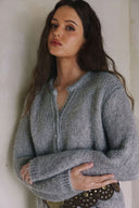 LONG SLEEVE BUTTON DOWN SWEATER