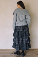 LONG SLEEVE TWO-WAY ZIPPER CARDIGAN SWEATER