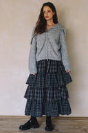 LONG SLEEVE TWO-WAY ZIPPER CARDIGAN SWEATER