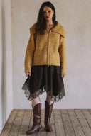 LONG SLEEVE TWO-WAY ZIPPER CARDIGAN SWEATER