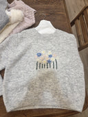 Hand embo sweater T0049