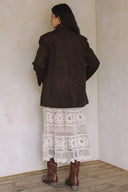 CROCHET MAXI SKIRT WITH LINING MATCH WITH JACKET J0037