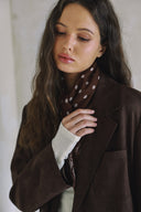 SUEDE JACKET WITH POCKETS MATCH SKIRT S0035