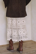 CROCHET MAXI SKIRT S0035