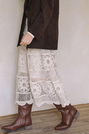 CROCHET MAXI SKIRT S0035