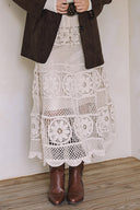 CROCHET MAXI SKIRT S0035