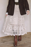 CROCHET MAXI SKIRT S0035