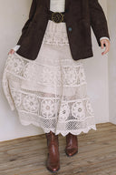 CROCHET MAXI SKIRT S0035