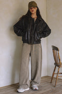 LEATHER JACKET SKIRT S0020