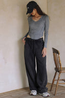 VINTAGE WHSH WIDE LEG PANTS P0024