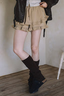 TIERED RUFFLE SHORTS S0019