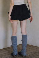 TIERED RUFFLE SHORTS S0019