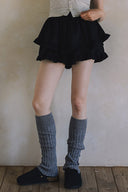 TIERED RUFFLE SHORTS S0019