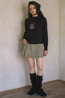 LONG SLEEVE TEDDY BEAR SWEATER MATCH WITH SKIRT S0021
