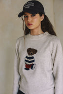 LONG SLEEVE TEDDY BEAR SWEATER MATCH WITH SKIRT S0021