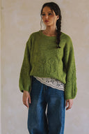 EMBROIDERED FLORAL SWEATER T0010
