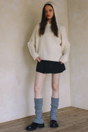 LONG SLEEVE SWEATER WITH HOODIE