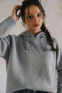 LONG SLEEVE SWEATER WITH HOODIE