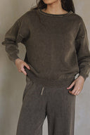 VINTIGE WASH SWEATER TOP T0022