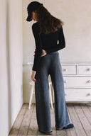 LONG SLEEVE RIPPED TOP MATCH WITH BOTTOM P0023,S0020