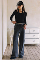 VINTIGE WASH SWEATER PANTS P0023