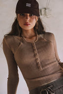 LONG SLEEVE RIPPED TOP MATCH WITH BOTTOM P0023,S0020