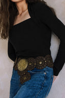 LONG SLEEVE SQUARE NECK TOP T0030