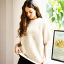 Bouclé Shearling top T0099