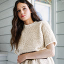 Bouclé Shearling top T0099