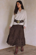 CROCHET MAXI SKIRT S0035