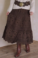 CROCHET MAXI SKIRT S0035